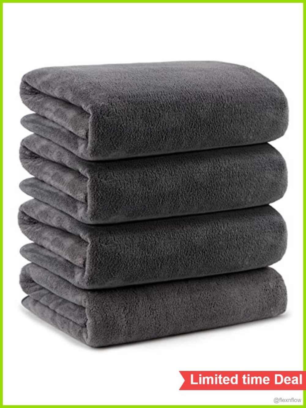 Orighty 4 Pack Bath Towels Set 27x54 Microfiber Soft Absorbent Quick Dry